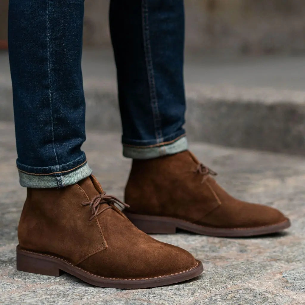 The Ashby Suede Chukka — Cinnamon