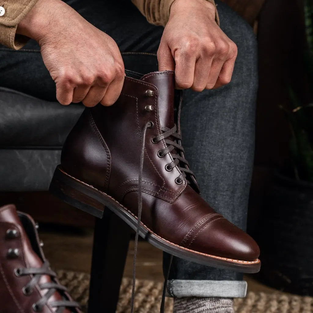 The Hayes Cap-Toe Boot — Oxblood