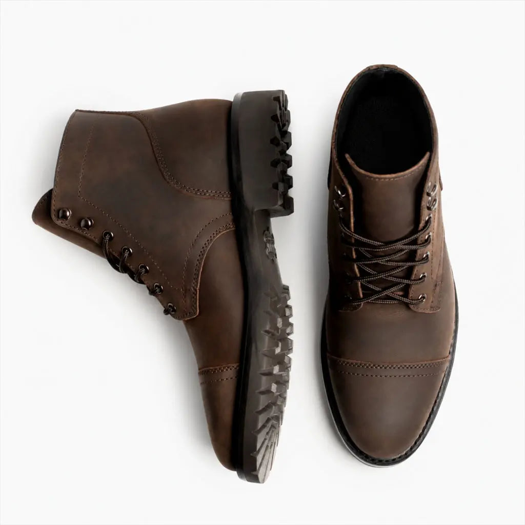 The Hayes Lug-Sole Boot — Tobacco
